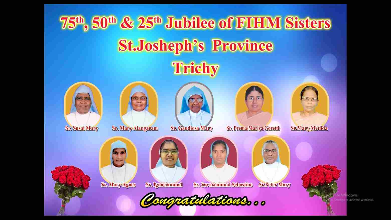 25,50,75 Years Sisters - Jubilee Celebrations 2024